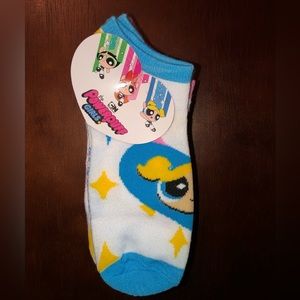 POWERPUFF GIRLS NOVELTY LOW CUT SOCKS NWT WOMEN’S SHOE SIZE 4-10